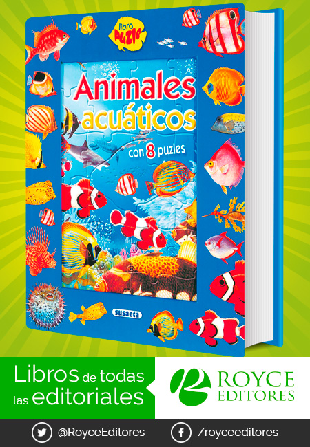 Compra en línea Libro Puzle ANIMALES ACUÁTICOS con 8 Puzles