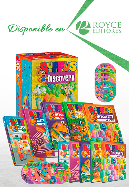 Compra en línea Ruffus Discovery English 5 Vols con 5 CD-ROMs y 5 DVDs